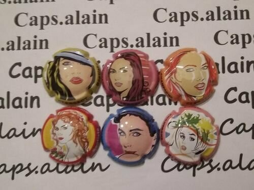 6 BELLES CAPSULES CHAMPAGNE CLERGEOT BAPTISTE REF N°1/1e NEWS