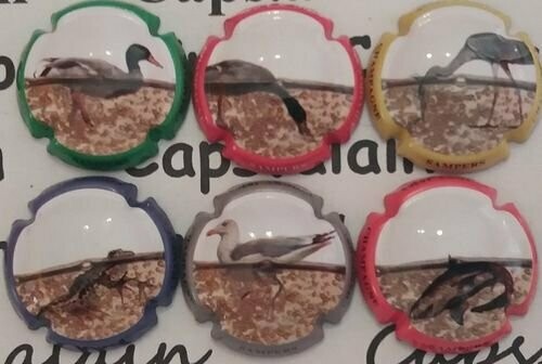 6 BELLES CAPSULES CHAMPAGNE SAMPERS CLAUDE REF N° 10 a 10e NEWS