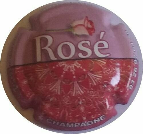 CAPSULE CHAMPAGNE STRAUSS GEORGETON ROSE REF N°11