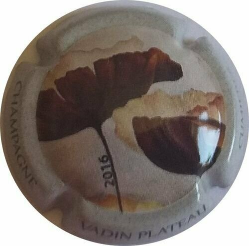 CAPSULE CHAMPAGNE VADIN PLATEAU FLEUR REF N° 28