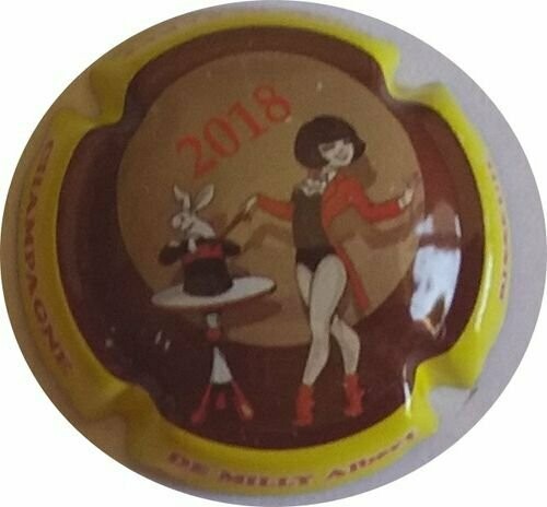 CAPSULE CHAMPAGNE DE MILLY ALBERT CABARET 2018 REF N°36