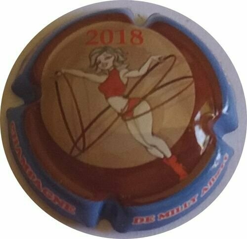 CAPSULE CHAMPAGNE DE MILLY ALBERT CABARET 2018 ref N°36b