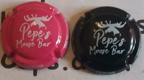 2 BELLES CAPSULES CHAMPAGNE LEJEUNE DEL'HOZANNE PEPE'S BAR REF N°35 et 35a NEWS