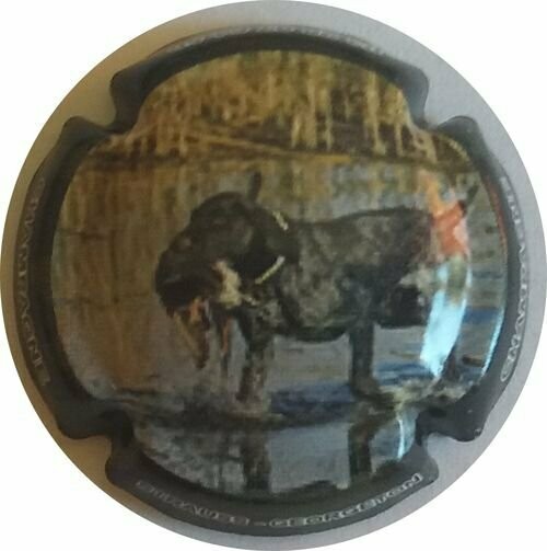 CAPSULE CHAMPAGNE STRAUSS GEORGETON LE CHIEN DE CHASSE