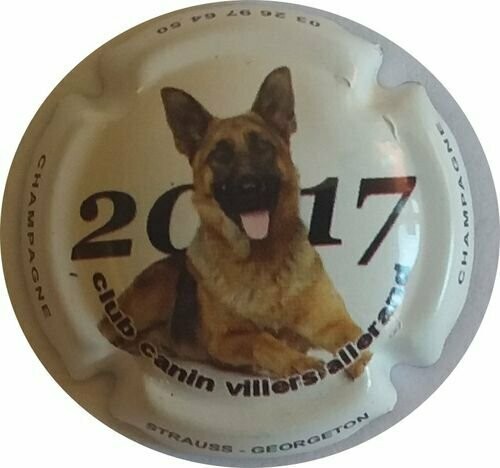 BELLE CAPSULE CHAMPAGNE STRAUSS GEORGETON CLUB CANIN 2017 REF N°29 NEWS