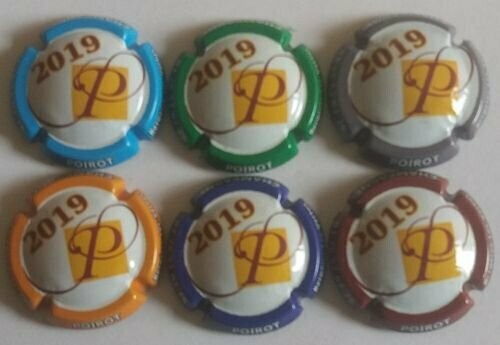 6 BELLES CAPSULES CHAMPAGNE POIROT 2019 RÉF N°14 a 14e NEWS