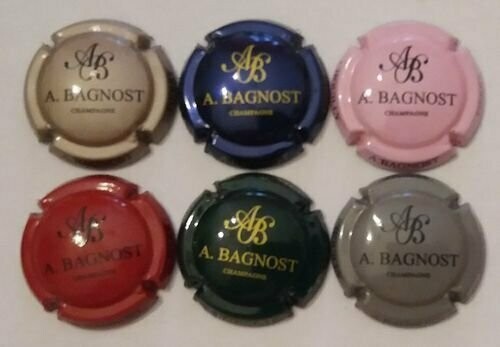 SÉRIE CAPSULES CHAMPAGNE BANOST.A ref N°14 a 14e