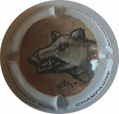 CAPSULE CHAMPAGNE HENNEQUIERE MARC SANGLIER PALM NUMEROTE 125EX REF N°20a