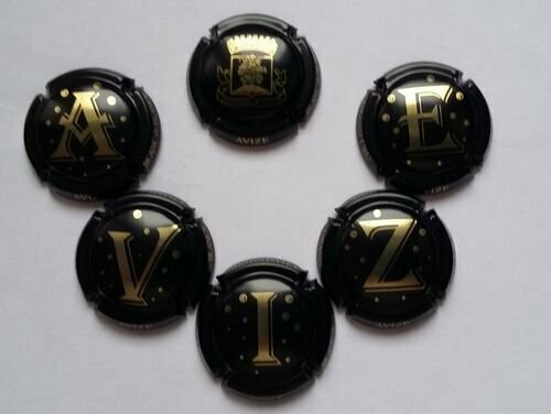 6 BELLES CAPSULES CHAMPAGNE AVIZE PUZZLE REF 10 a 10e NEWS