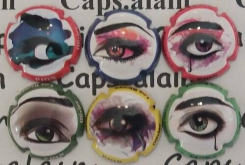 6 BELLES CAPSULES CHAMPAGNE PION OLIVIER LES YEUX REF N°4 a 4e NEWS