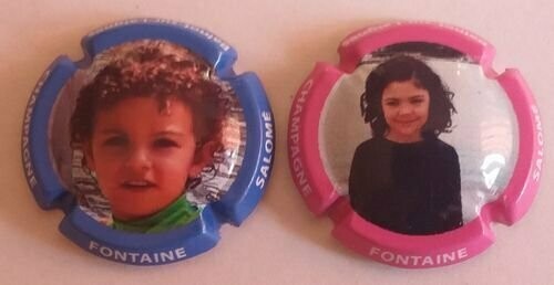 2 BELLES CAPSULES CHAMPAGNE FONTAINE SALOME LES ENFANTS REF N°2 et 2a NEWS