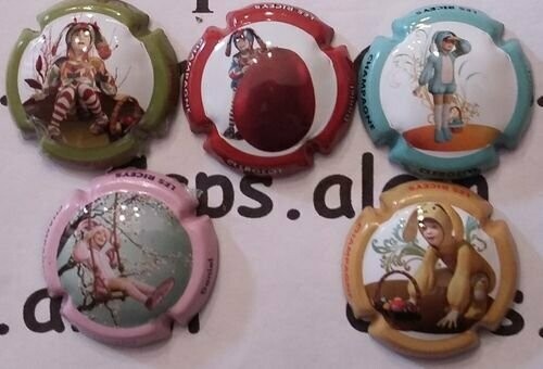5 BELLES CAPSULES CHAMPAGNE CLERGEOT DANIEL REF N° 26 a 26d NEWS