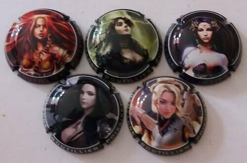 5 BELLES CAPSULES CHAMPAGNE BOUTILLIER POISSINET LES FEMMES REF N° 4 a 4d NEWS