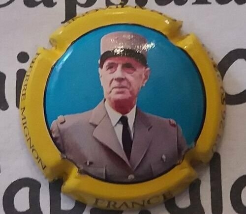 BELLE CAPSULE CHAMPAGNE PIERRE MIGNON GENERAL DE GAULLE REF N°134e NEWS