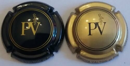 CAPSULES CHAMPAGNE VALTON PATRICE ET FILS REF N°1 ET 1a