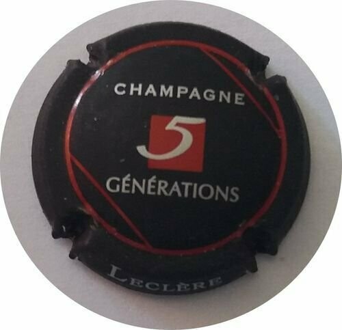 BELLE CAPSULE CHAMPAGNE LECLERE ÉMILE 5EME GENERATION REF N°12 NEWS