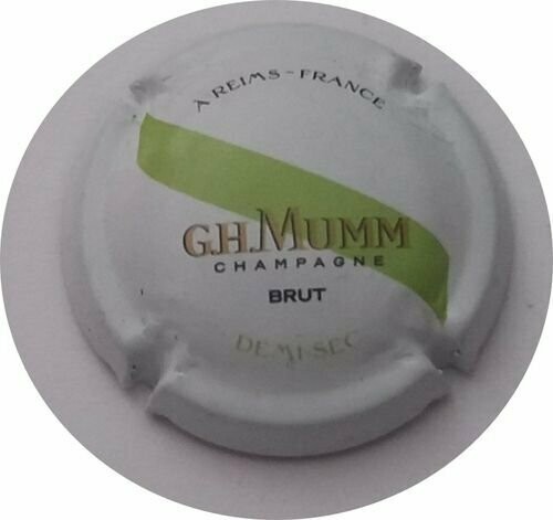 CAPSULE CHAMPAGNE MUMM G.H & C BRUT REF N°162b