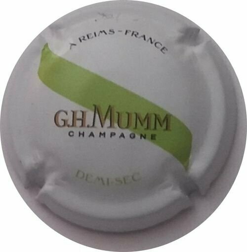 CAPSULE CHAMPAGNE MUMM G.H & C SANS BRUT REF N°162c