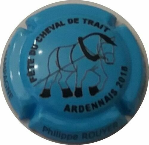 CAPSULE CHAMPAGNE ROUYER PHILIPPE FETE DU CHEVAL DE TRAIT 2018 NUMEROTE SUR 500 REF 59b