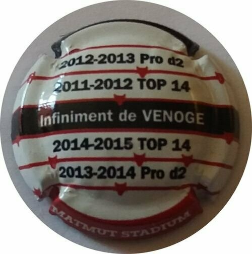 CAPSULE CHAMPAGNE DE VENOGE matmut ref N°v231h