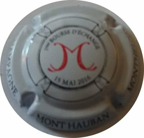 CAPSULE CHAMPAGNE MONT HAUBAN MAI 2016 REF N°28