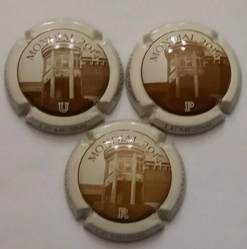 SÉRIE CAPSULES CHAMPAGNE U.P.R MONDIAL 2014 REF N°24a a 24c