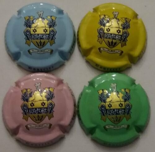 SÉRIE CAPSULES CHAMPAGNE BOURCIER REF N°3e a 3h