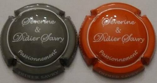 SÉRIE CAPSULES CHAMPAGNE DIDIER SAVRY & SEVERINE REF N°22 et 23c