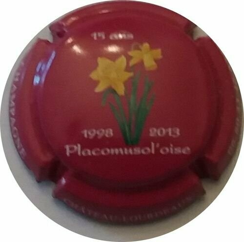 CAPSULE CHAMPAGNE  CHATEAU LOURDEAUX PLACOMUSOLOISE 2013 REF N°31