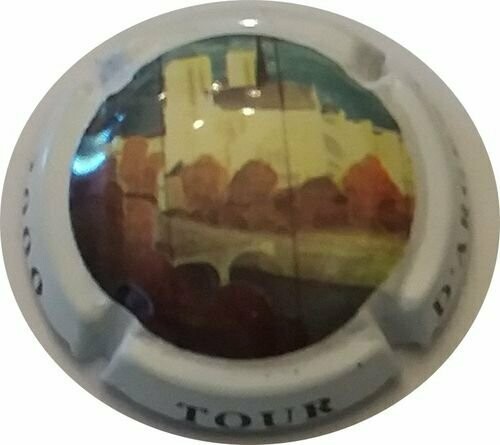 CAPSULE CHAMPAGNE TOUR D"ARGENT CUVÉE 2000 REF N°2