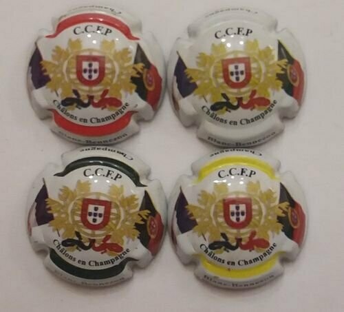 4 CAPSULES CHAMPAGNE BLANC BENNEZON REF N°3 a 3c