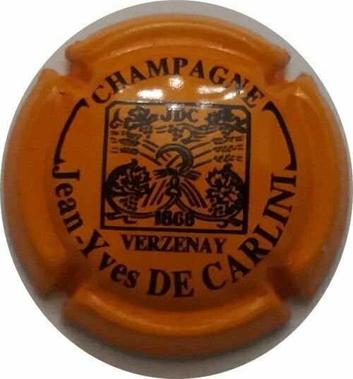 CAPSULE CHAMPAGNE JEAN YVES CARLINI RÉF N°17i CAPSULE CHAMPAGNE JEAN YVES CARLINI RÉF N°17i