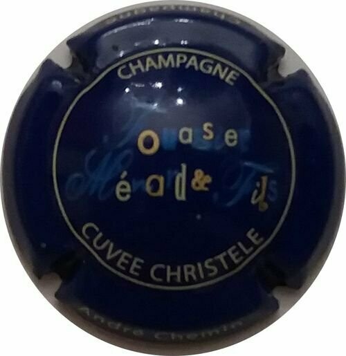 CAPSULE CHAMPAGNE ANDRÉ CHEMIN CUVÉE CHRITELE RÉF N°12 CAPSULE CHAMPAGNE ANDRÉ CHEMIN CUVÉE CHRITELE RÉF N°12