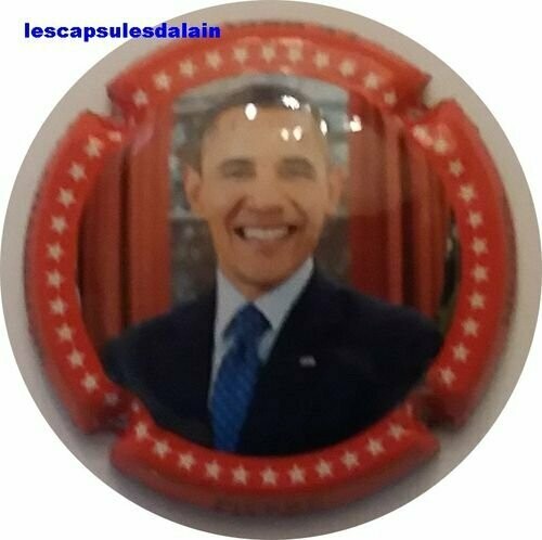 BELLE CAPSULE CHAMPAGNE PIERRE MIGNON OBAMA CONTOUR ROUGE REF N°163a NEWS