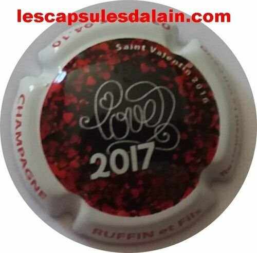 CAPSULE CHAMPAGNE RUFFIN ET FILS ST VALENTIN 2017 RÉF N°50