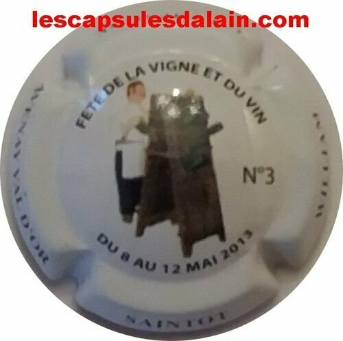 CAPSULE CHAMPAGNE SAINTOT WILLIAM FÊTE DE LA VIGNE ET DU VIN 2013 RÉF N°6b