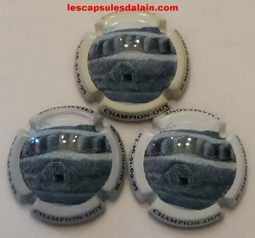 3 BELLES CAPSULES CHAMPAGNE CHAMPION OUY CADOLE RECTO/VERSO NEWS