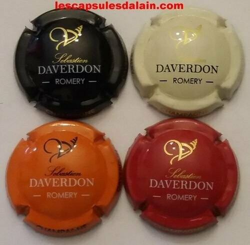 4 BELLES CAPSULES CHAMPAGNE DAVERDON SEBASTIEN REF N°11 a 11c NEWS