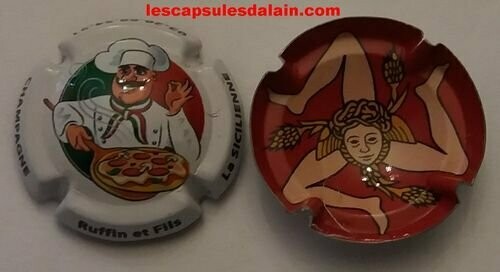 BELLE CAPSULE CHAMPAGNE RUFFIN ET FILS LA SICILIENNES RECTO/VERSO NEWS RÉF N°58