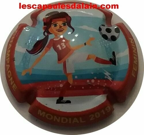BELLE CAPSULE CHAMPAGNE PIOT CHARLENE MONDIAL FOOT FEMININ 2019 NEWS RÉF N° 2