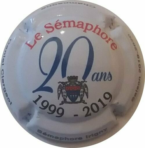 BELLE CAPSULE CHAMPAGNE CLERGEOT DANIEL 20 ANS SEMAPHORE REF N°40 NEWS