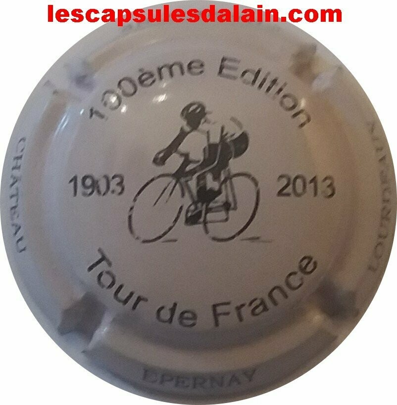 BELLE CAPSULE CHAMPAGNE CHATEAU LOURDEAUX TOUR DE FRANCE 2013 REF N°20b