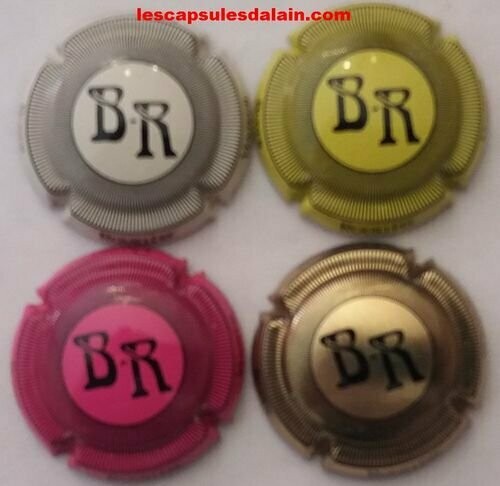 SÉRIE CAPSULES CHAMPAGNE BOYER ROUILLERE RÉF N°30a a 30d