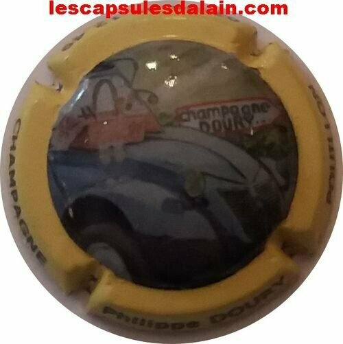CAPSULE CHAMPAGNE DOURY PHILIPPE 2CV RÉF N°100a