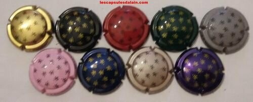 SÉRIE CAPSULES CHAMPAGNE BAGNOST . A RÉF N° 17 a 17h