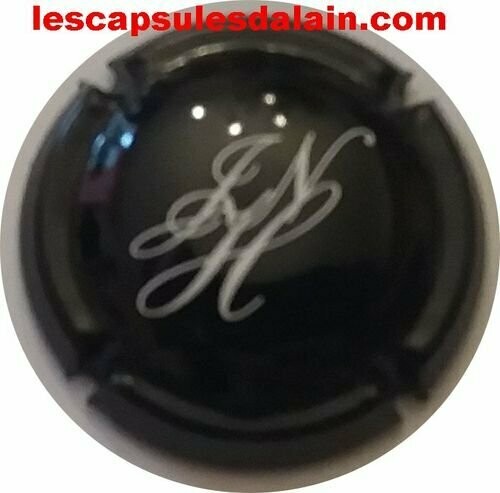 BELLE CAPSULE CHAMPAGNE HATON JEAN NOEL RÉF N°R NOIR ET BLANC