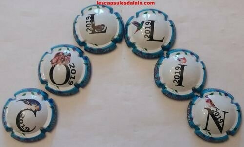 6 BELLES CAPSULES CHAMPAGNE COLLIN PUZZLE 2019 REF N°14f a 14k NEWS