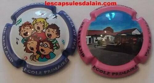 2 BELLES CAPSULES CHAMPAGNE DE BERLAND ECOLE NEWS REF N°1c et 2