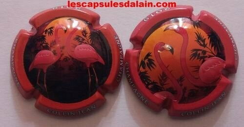 2 BELLES CAPSULES CHAMPAGNE COLLIN JEAN LES FLAMANDS REF N°13 et 13a NEWS