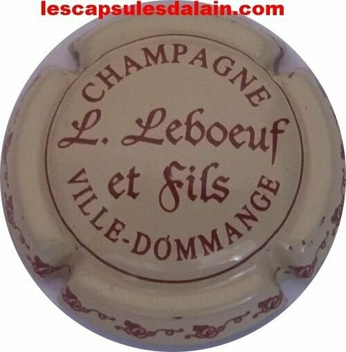 CAPSULE CHAMPAGNE LEBOEUF L ET FILS RÉF N° 8